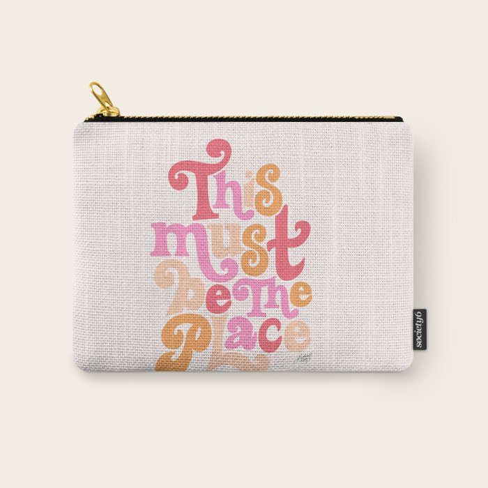 This Must Be the Place (Pink Palette) Carry All Pouch Gallery Image 1