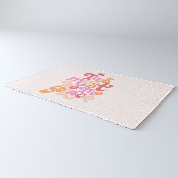 This Must Be the Place (Pink Palette) Rug Gallery Image 3