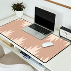 Geometric Southwestern Minimalism - Neutral Natural Beige Desk Mat Gallery Image 2