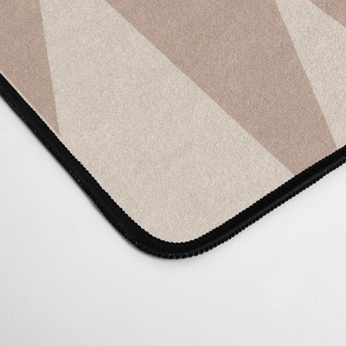 Geometric Southwestern Minimalism - Neutral Natural Beige Desk Mat Gallery Image 4