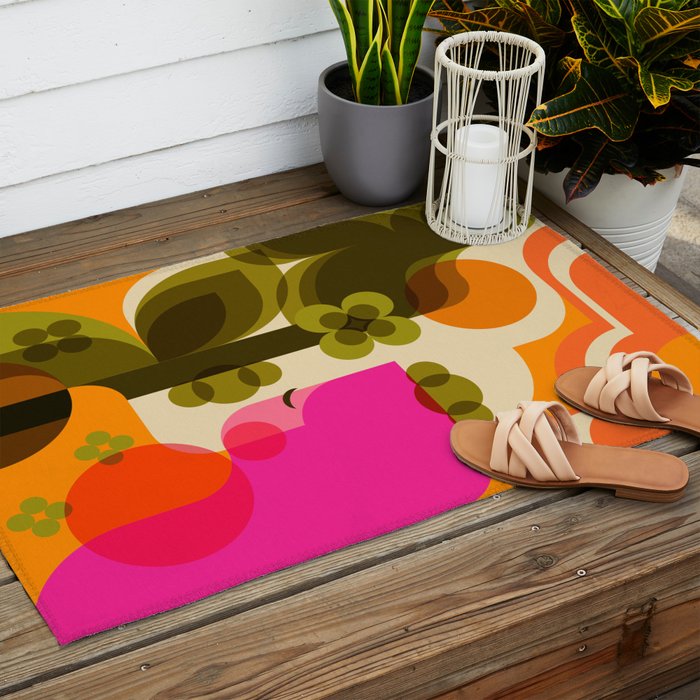 Girl in the Garden  Outdoor Rug Gallery Image 2