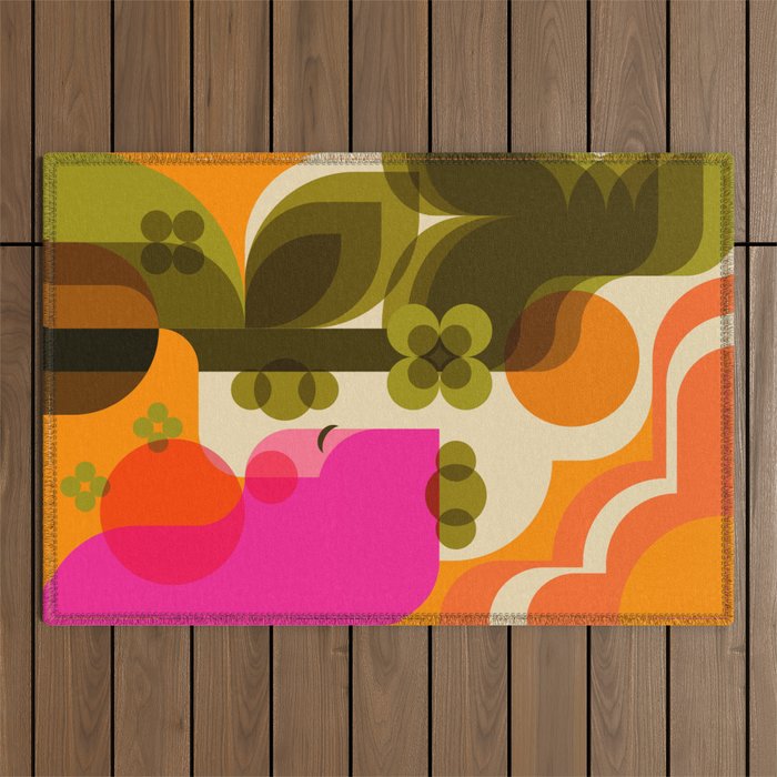 Girl in the Garden  Outdoor Rug Gallery Image 1