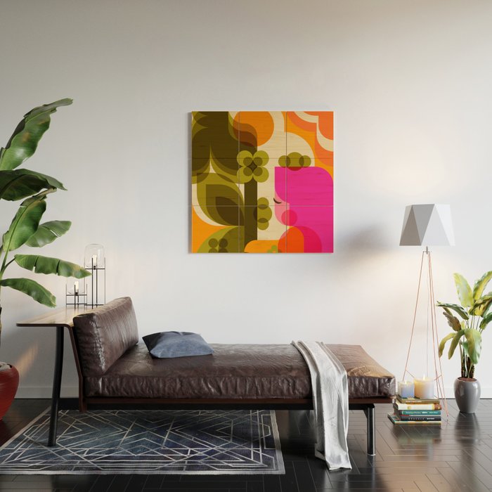 Girl in the Garden  Wood Wall Art Gallery Image 2