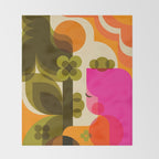 Girl in the Garden  Throw Blanket Gallery Image 2
