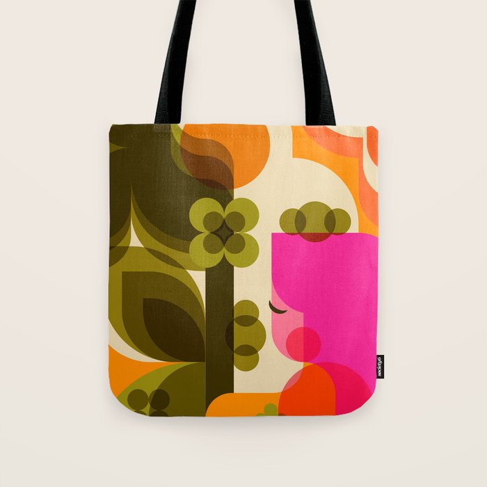 Girl in the Garden  Tote Bag Gallery Image 1