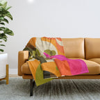 Girl in the Garden  Throw Blanket Gallery Image 1