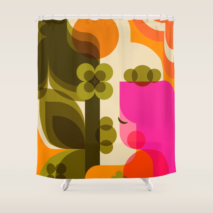 Girl in the Garden  Shower Curtain Gallery Image 1