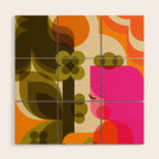 Girl in the Garden  Wood Wall Art Gallery Image 1