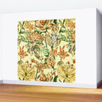 Watercolor Golden Bloom Wall Mural Gallery Image 2
