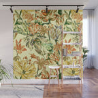 Watercolor Golden Bloom Wall Mural Gallery Image 1