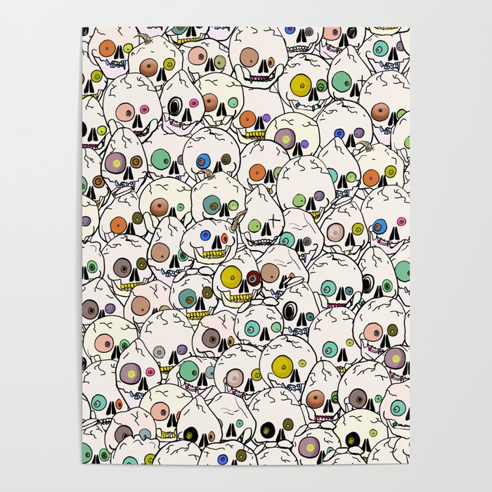 Cute Tiny Skulls Poster Gallery Image 4