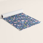 Dinosaur + Unicorn on Royal Blue Yoga Mat Gallery Image 2