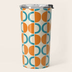 Mid Century Half Circle Pattern 137 Travel Mug Gallery Image 2