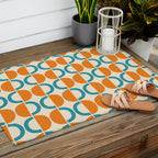 Mid Century Half Circle Pattern 137 Outdoor Rug Gallery Image 2