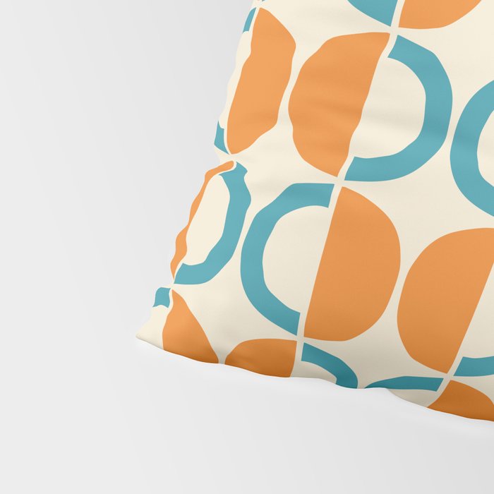 Mid Century Half Circle Pattern 137 Pillow Sham Gallery Image 4