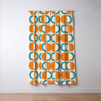 Mid Century Half Circle Pattern 137 Window Curtain Gallery Image 3