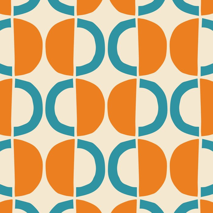 Mid Century Half Circle Pattern 137 Coffee Mug Gallery Image 2