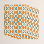 Mid Century Half Circle Pattern 137 Wrapping Paper Gallery Image 3