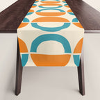 Mid Century Half Circle Pattern 137 Table Runner Gallery Image 1