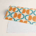 Mid Century Half Circle Pattern 137 Wrapping Paper Gallery Image 2