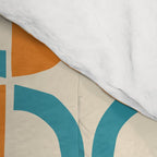 Mid Century Half Circle Pattern 137 Comforter Gallery Image 4