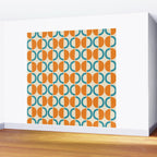 Mid Century Half Circle Pattern 137 Wall Mural Gallery Image 2