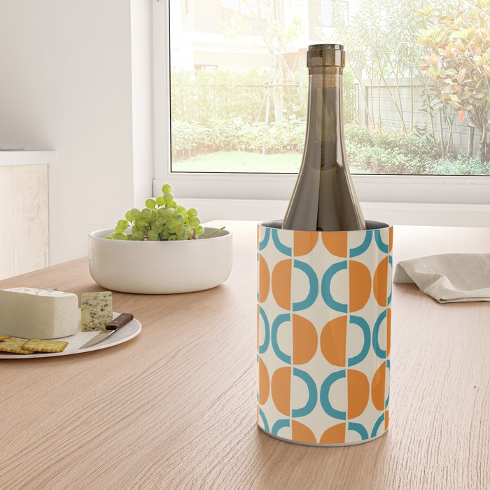 Mid Century Half Circle Pattern 137 Wine Chiller Gallery Image 4