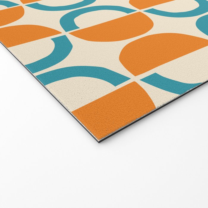 Mid Century Half Circle Pattern 137 Welcome Mat Gallery Image 2