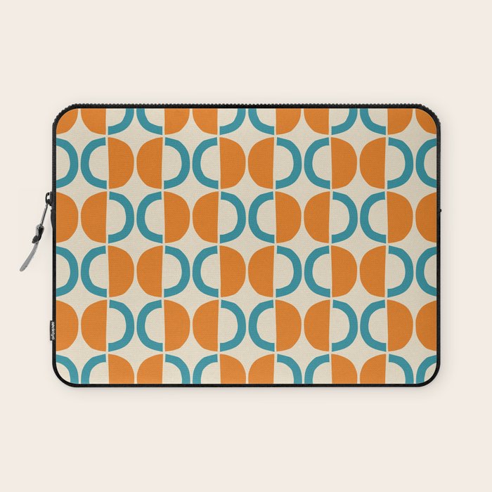 Mid Century Half Circle Pattern 137 Laptop Sleeve Gallery Image 1