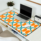 Mid Century Half Circle Pattern 137 Desk Mat Gallery Image 2