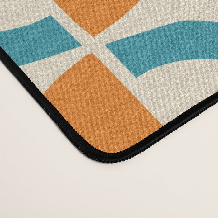 Mid Century Half Circle Pattern 137 Desk Mat Gallery Image 4