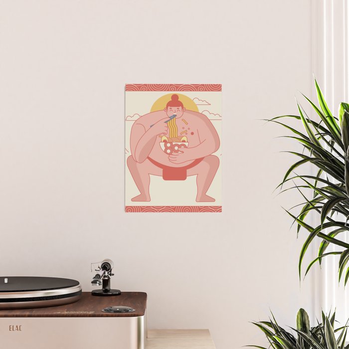 Sumo eating Ramen Poster Gallery Image 2