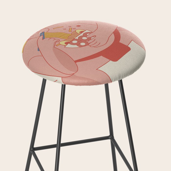 Sumo eating Ramen Stool Gallery Image 2