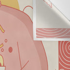 Sumo eating Ramen Wall Tapestry Gallery Image 3