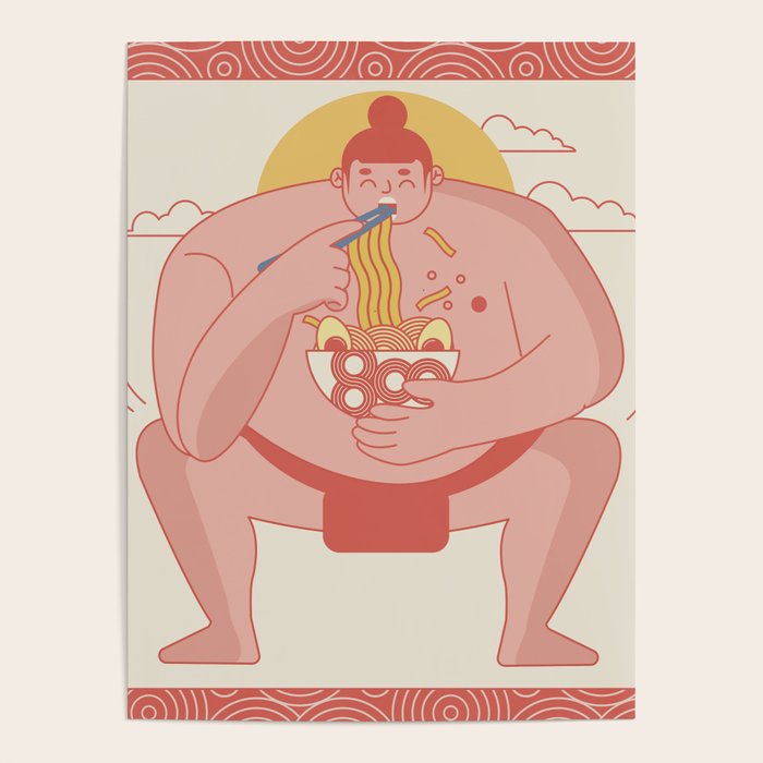 Sumo eating Ramen Poster Gallery Image 4