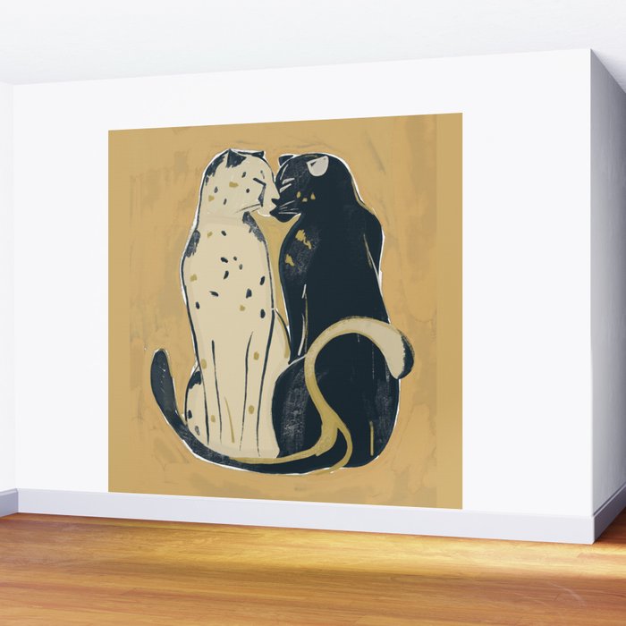 Two Cheetahs 2 Wall Mural Gallery Image 2