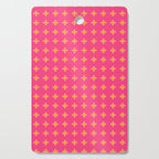 Swiss Cross Symbol in Pink and Orange Cutting Board Gallery Image 1