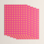Swiss Cross Symbol in Pink and Orange Wrapping Paper Gallery Image 3