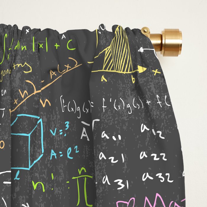 Math Lessons Window Curtain Gallery Image 2
