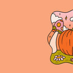 Pumpkin Cottage Coffee Mug Gallery Image 2