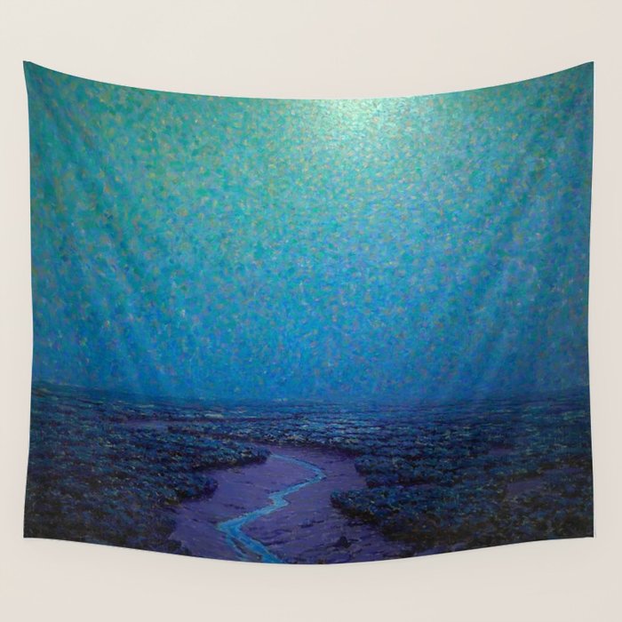 Granville Redmond Nocturnal Marsh Oil Painting American Art Wall Tapestry Gallery Image 1