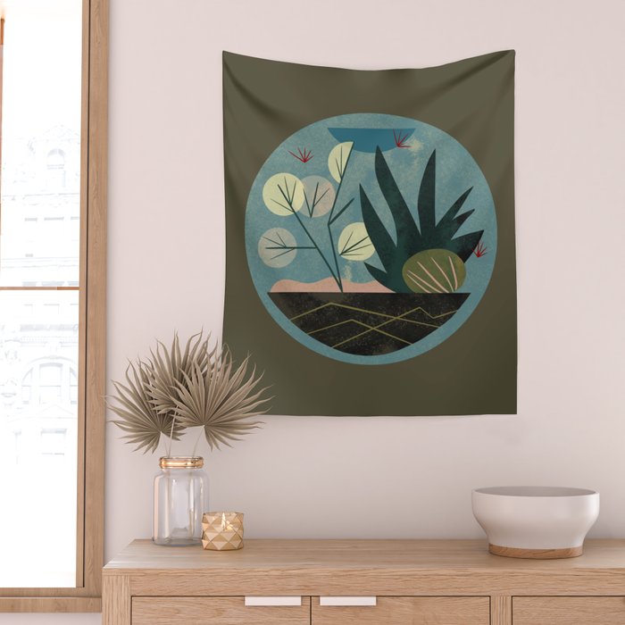 Terrarium No. 7 Wall Tapestry Gallery Image 2