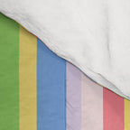 Summer Stripes Lime Green Multicolor Pattern Comforter Gallery Image 4