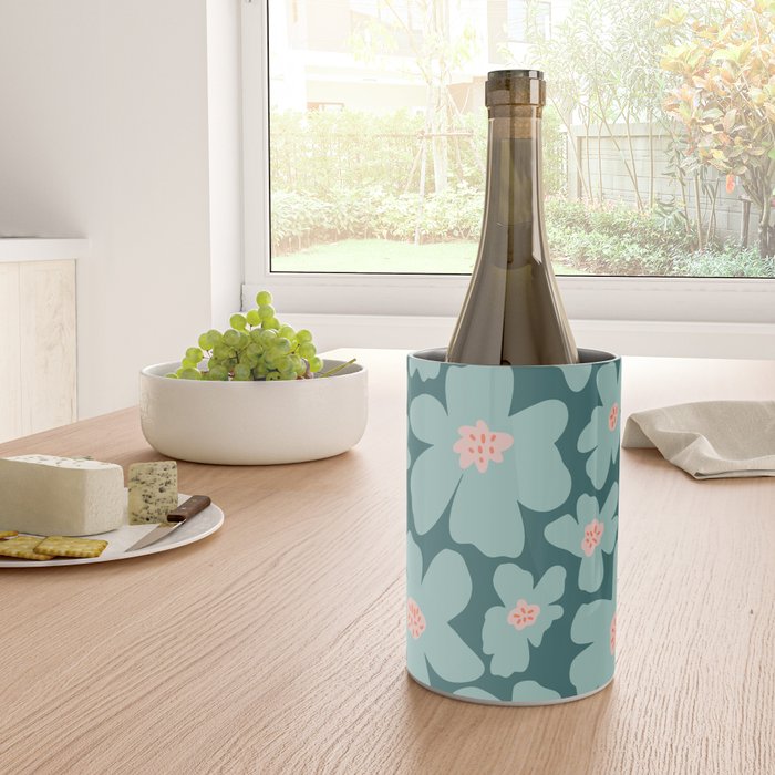 Retro Daisy - Green mood Wine Chiller Gallery Image 4