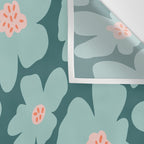 Retro Daisy - Green mood Wall Tapestry Gallery Image 3