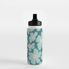 Retro Daisy - Green mood Water Bottle Gallery Image 2