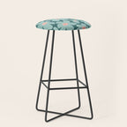 Retro Daisy - Green mood Stool Gallery Image 1