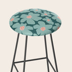 Retro Daisy - Green mood Stool Gallery Image 2