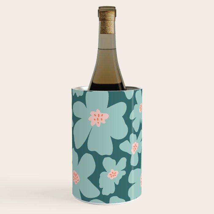 Retro Daisy - Green mood Wine Chiller Gallery Image 1