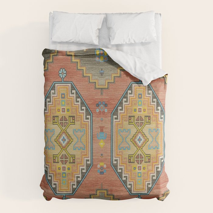 Moroccan Berber Geometric Rug Pattern Duvet Cover Gallery Image 1